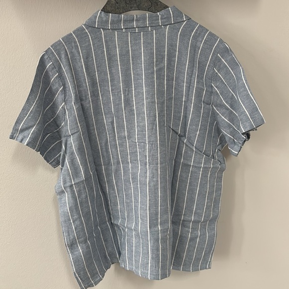 Hang Ten Striped Linen Button Down - Picture 5 of 5